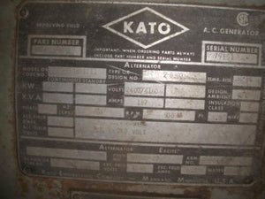 1080 KW 4160V 900RPM Kato