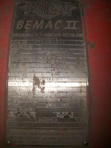 750 KW 900RPM 480V Bemac