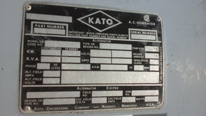 1000 KW 4160V 1200RPM Kato