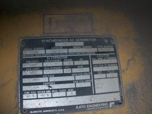 2500 KW 4160V 720RPM Kato